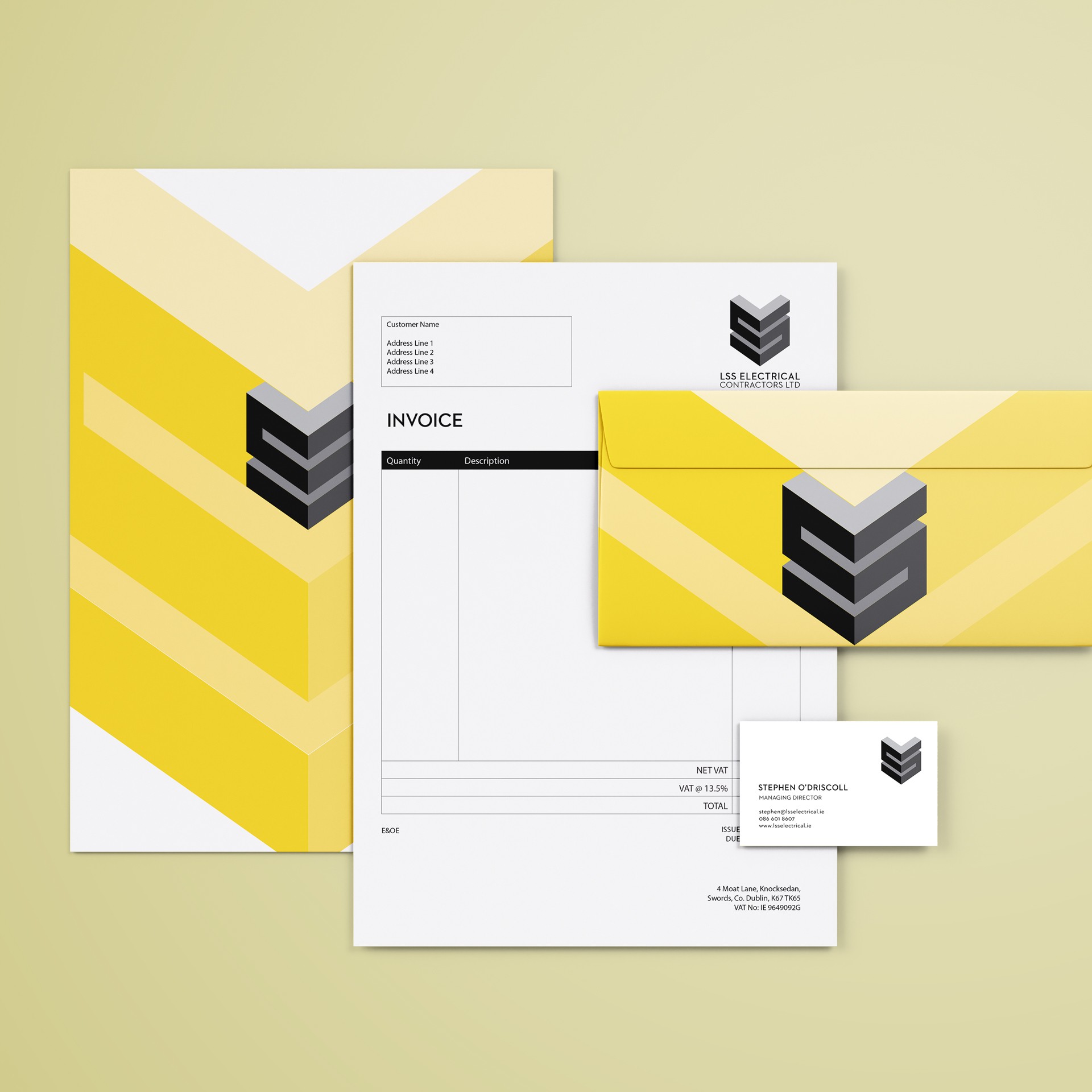 LSS ELECTRICAL STATIONERY mockup