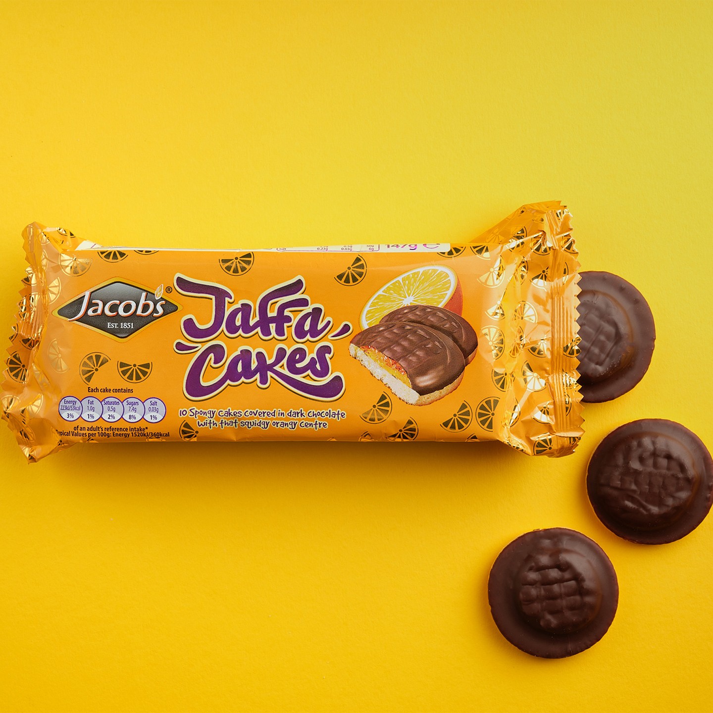 Jaffa Cake Styled Flatlay Product Photography