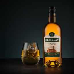 Styled Whiskey Shoot. Kilbeggan Whiskey shot with LSA Islay whiskey glass