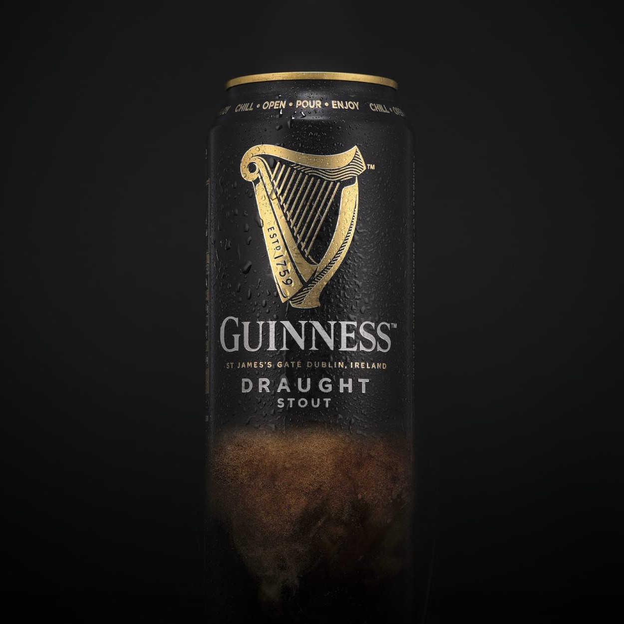 Concept product Photography Guinness Draft Can