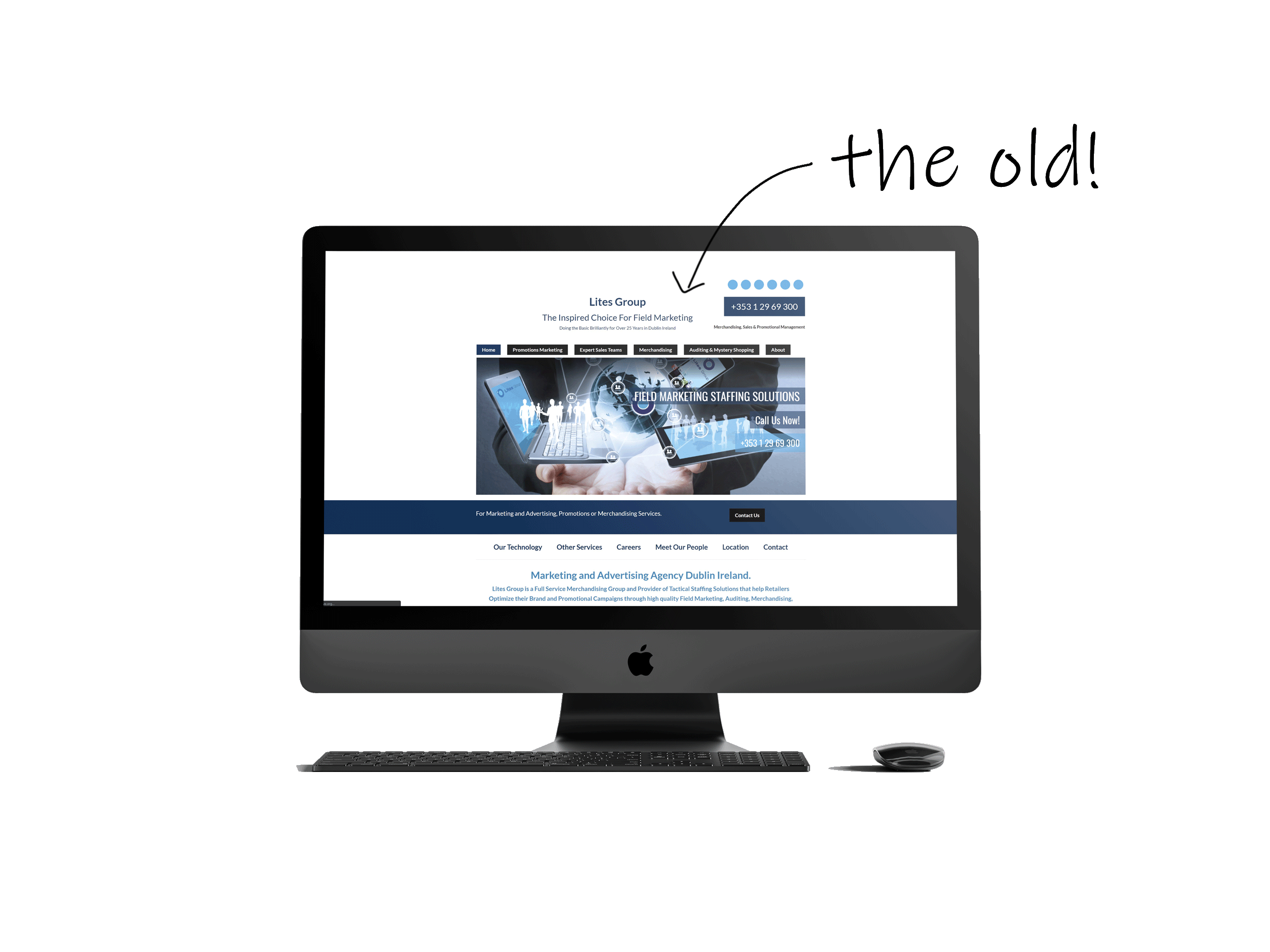 Lites Group Old website mockup
